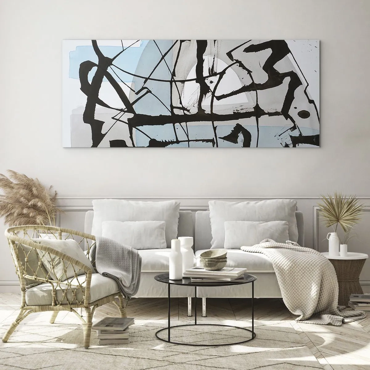 Impression sur verre - Image sur verre - Bleu malgré tout - 100x40 cm