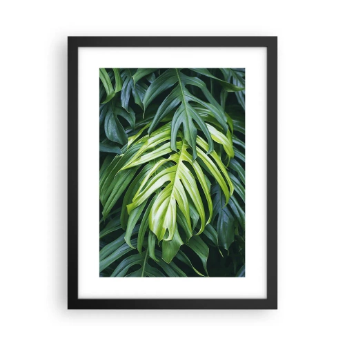 Affiche dans un cadre noir - Poster - Immergez-vous dans la fraîcheur - 30x40 cm