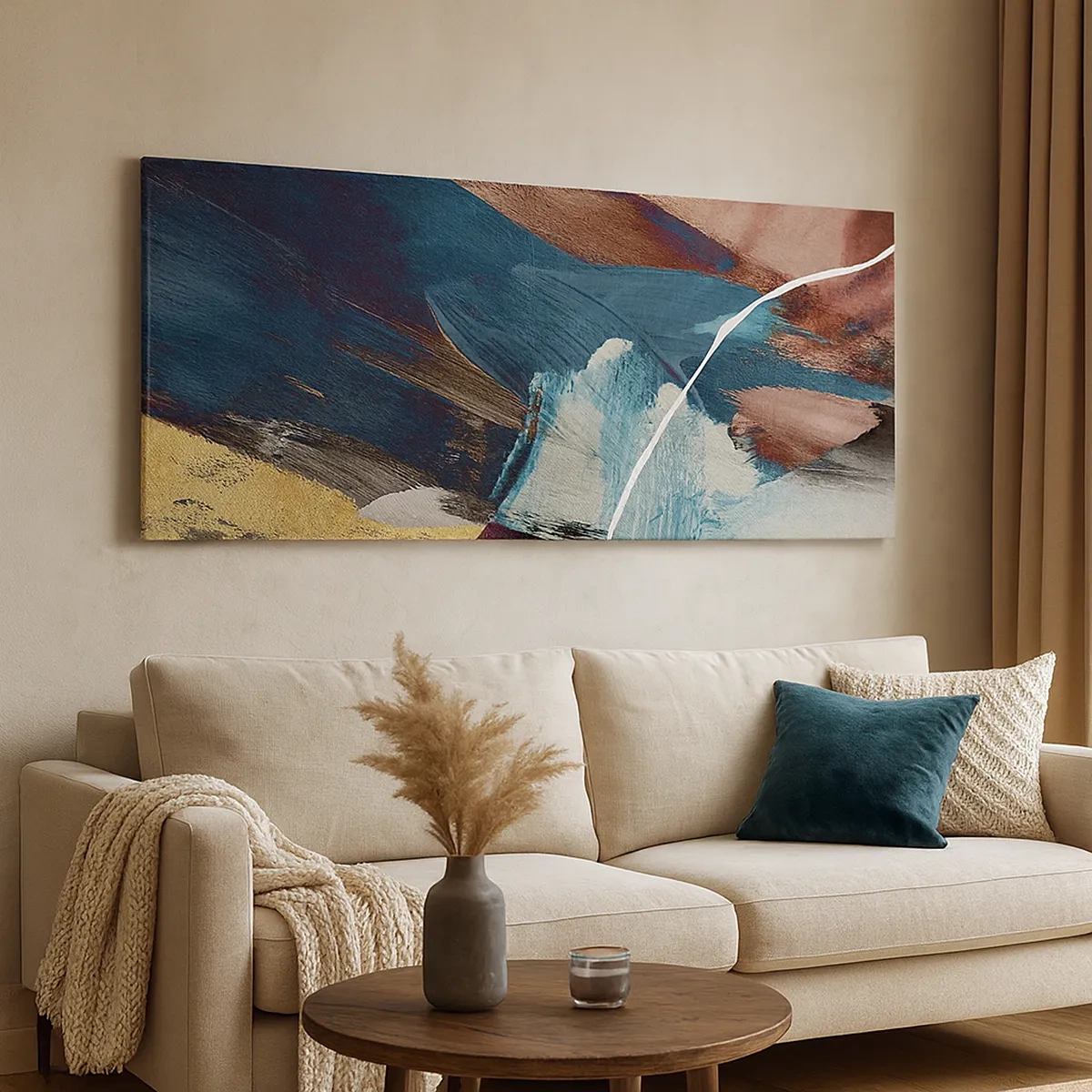 Impression sur toile - Image sur toile - Avec panache et énergie - 30x30 cm