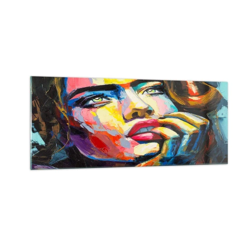 Impression sur verre - Image sur verre - Les rêves volent dans le ciel comme des oiseaux - 100x40 cm