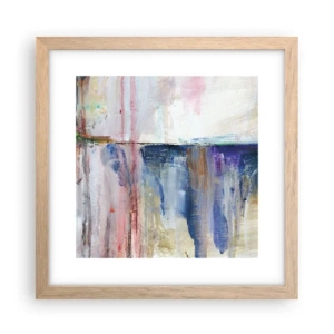 Affiche dans un chêne clair - Poster - Impressions et associations colorées - 30x30 cm