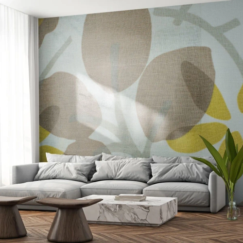 Papier Peint Autocollant Deluxe Sticker - Composition en plein soleil - Bohème, Fleurs, Minimalisme - 100x70 cm