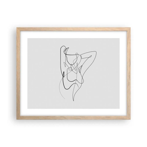 Affiche dans un chêne clair - Poster - Vraiment, tu es comme ça... - 50x40 cm