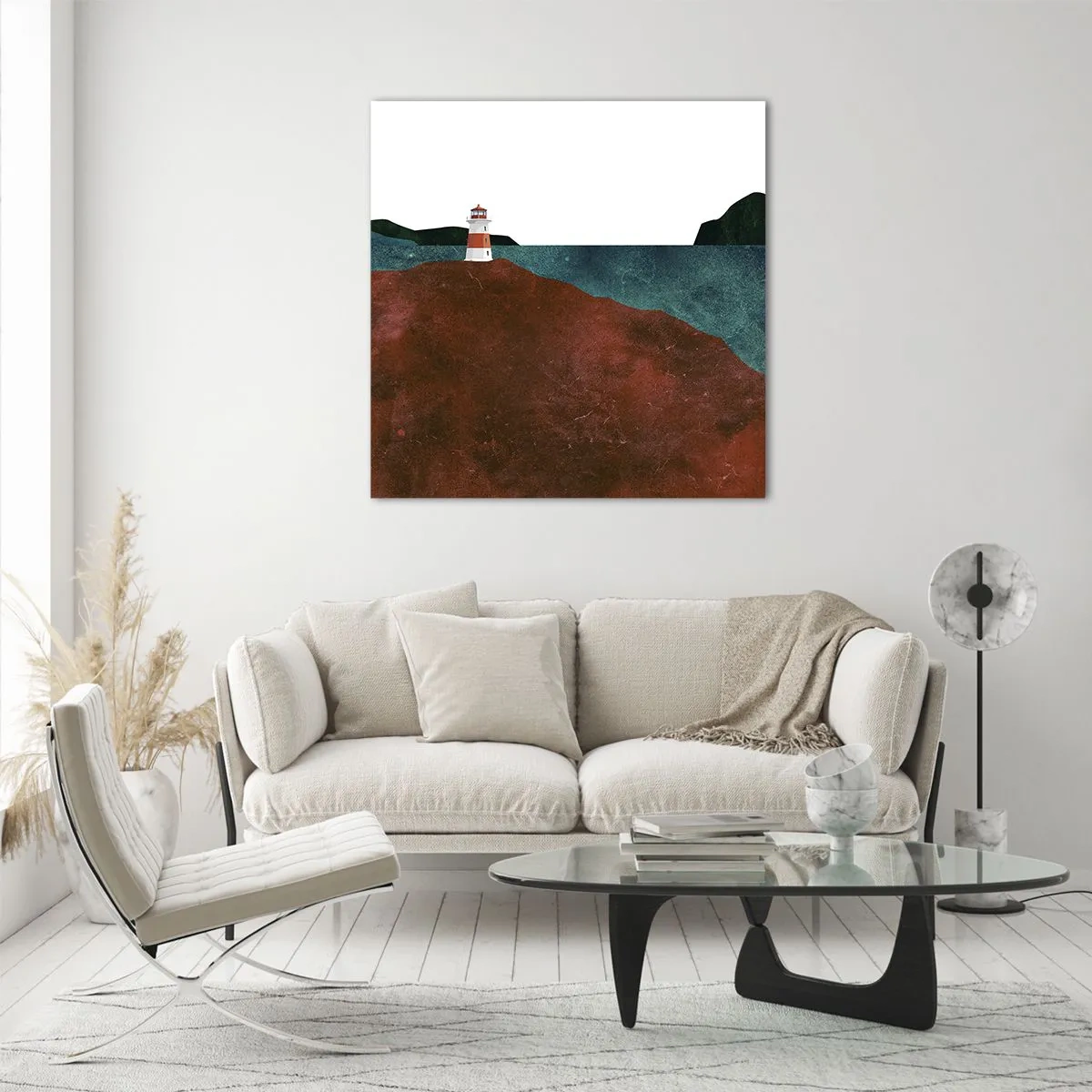 Impression sur verre - Image sur verre - En regardant la mer - 60x60 cm