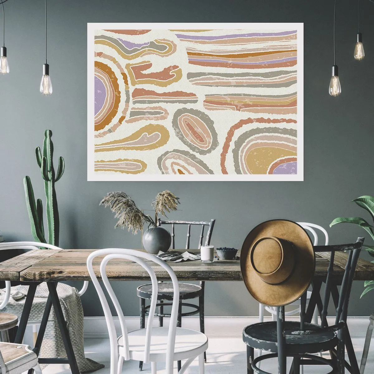 Affiche - Poster - Coupes transversales colorées - 50x40 cm