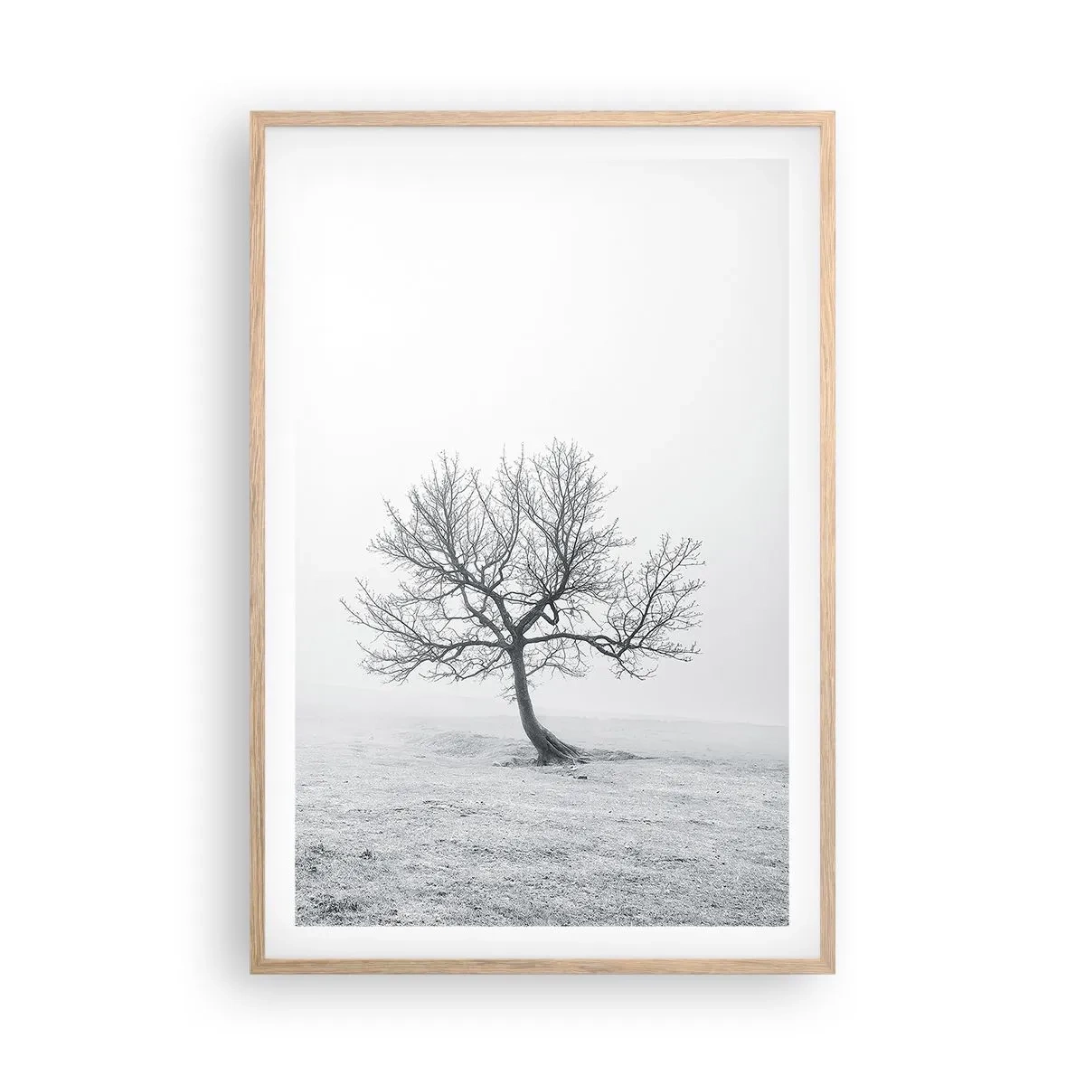 Affiche dans un chêne clair - Poster - Contre le néant - 61x91 cm