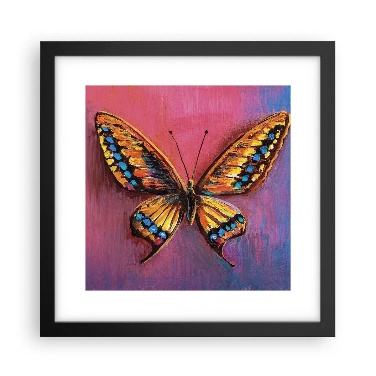 Affiche dans un cadre noir - Poster - Un joyau de la nature - 30x30 cm