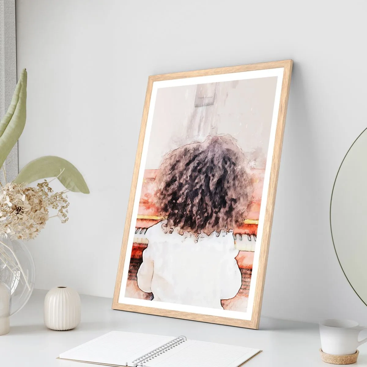 Affiche dans un chêne clair - Poster - Dans un nouveau monde - 50x70 cm