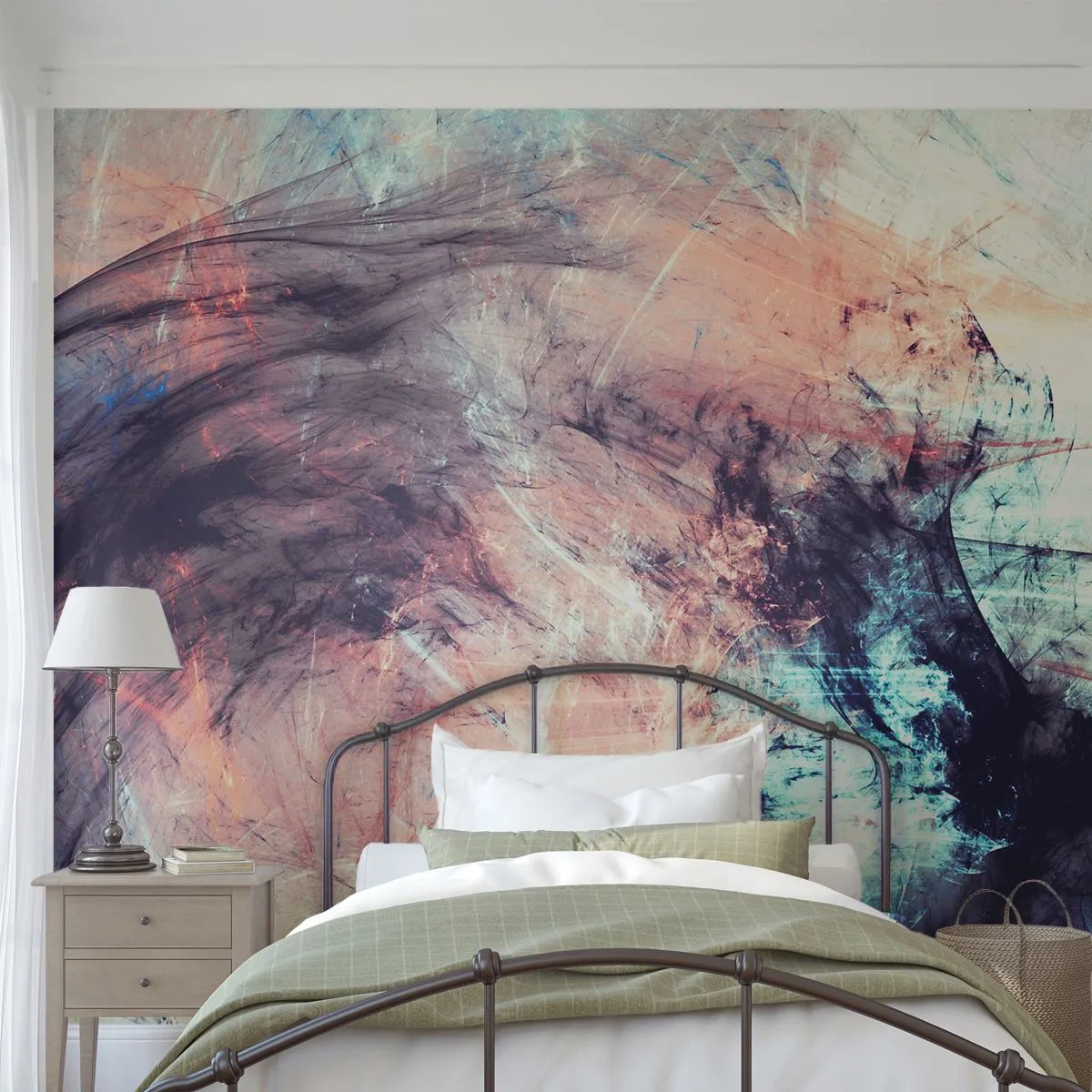 Papier Peint Photo Premium Sand - Sentir le vent - Abstraction, Morceau, Modèle moderne - 200x140 cm