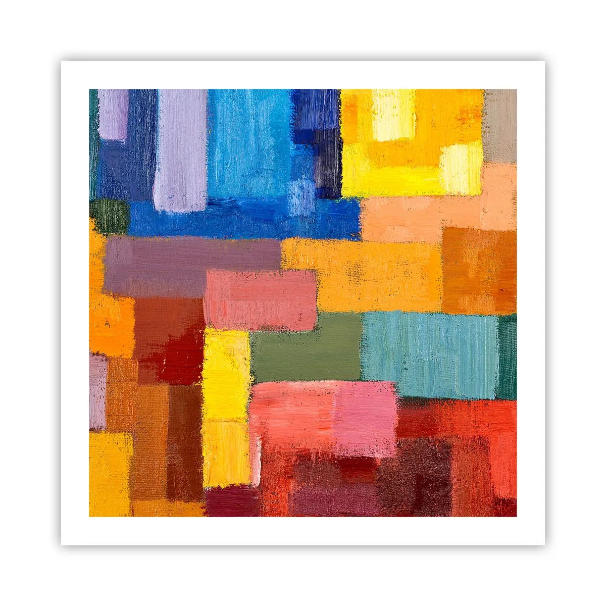 Affiche - Poster - Chacun est différent, tout est coloré - 60x60 cm