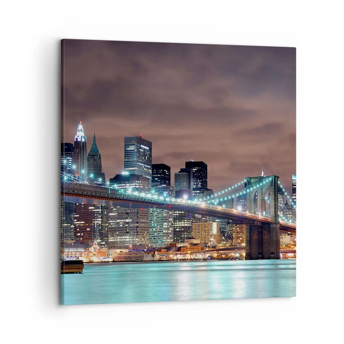 Impression sur toile - Image sur toile - Lumières des grandes villes - 50x50 cm