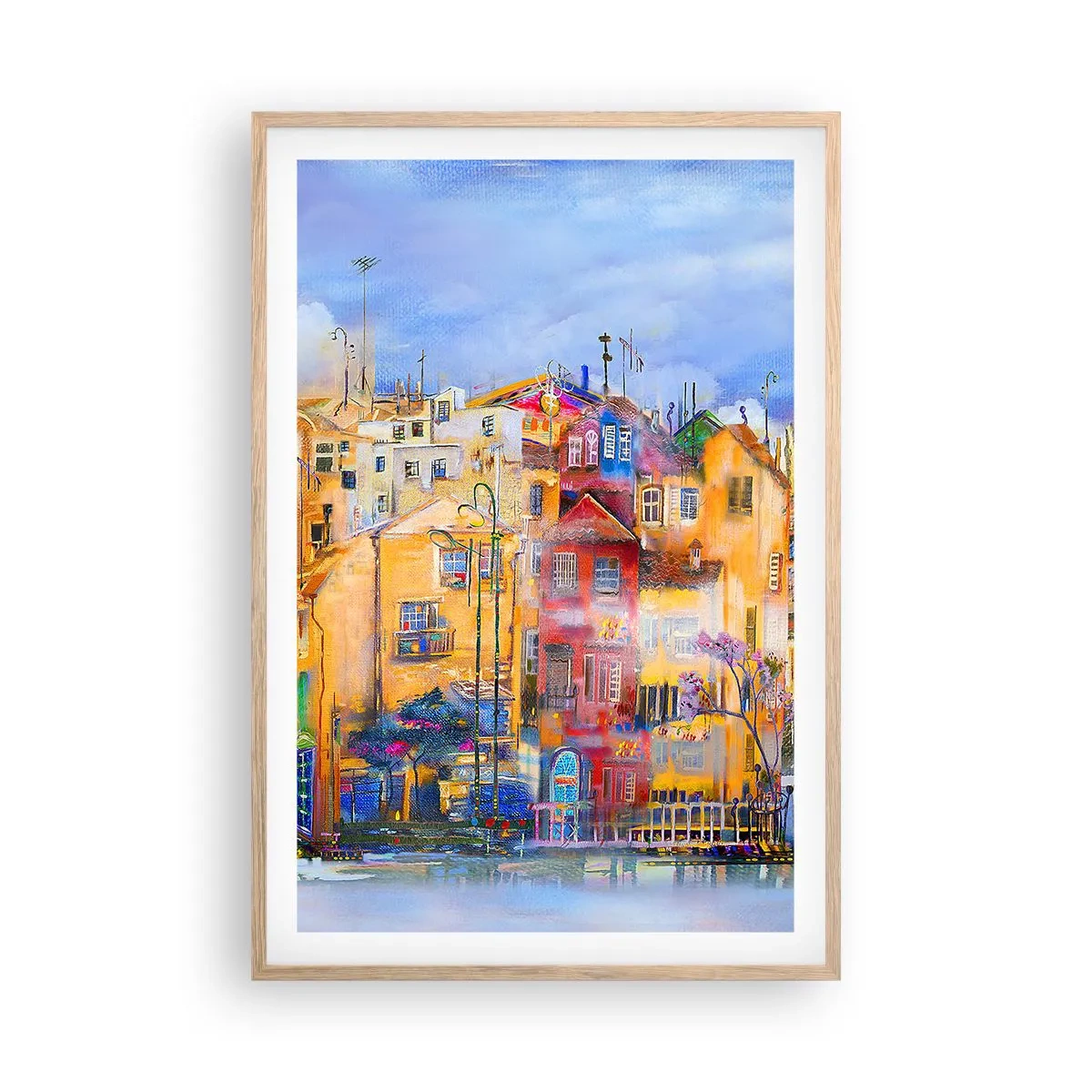 Affiche dans un chêne clair - Poster - Nous sommes ensemble - 61x91 cm