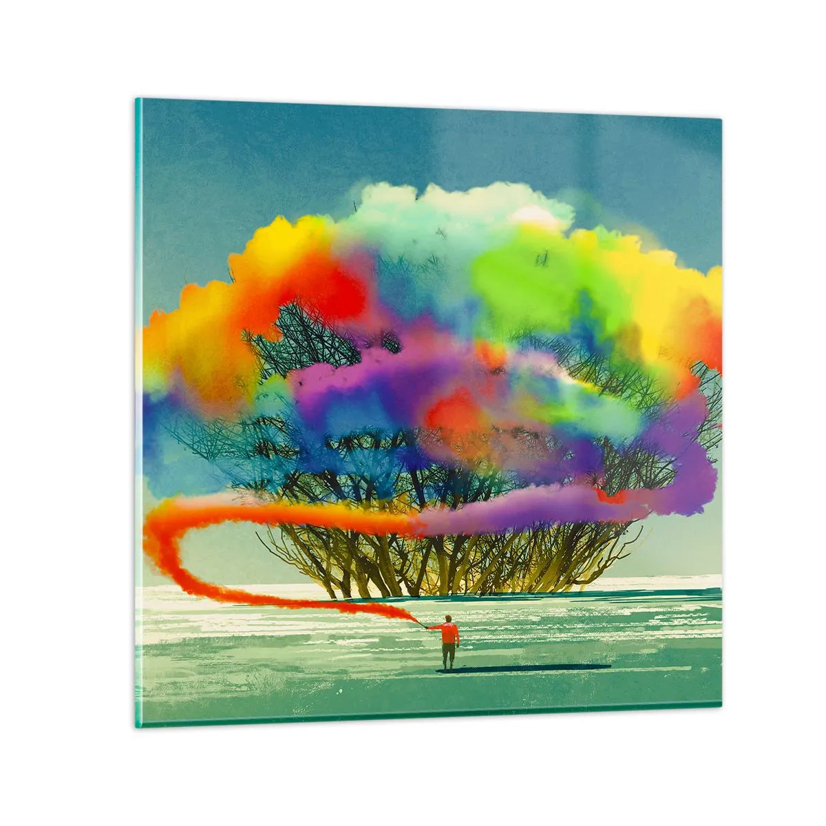 Impression sur verre - Image sur verre - Donner vie à ce monde - 30x30 cm