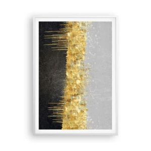 Affiche dans un cadre blanc - Poster - Vers l'intérieur et vers le haut - 70x100 cm