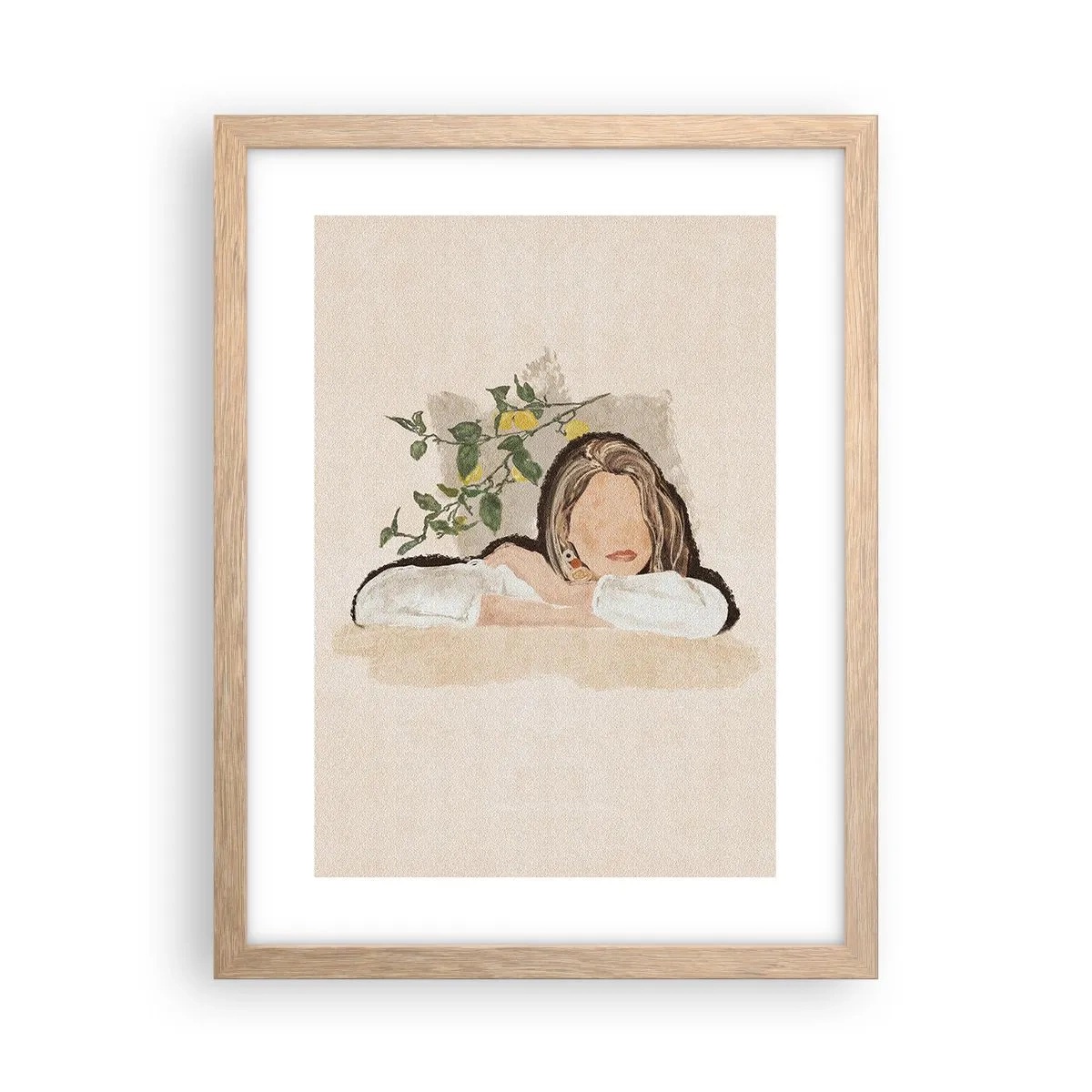 Affiche dans un chêne clair - Poster - La beauté du sud - 30x40 cm