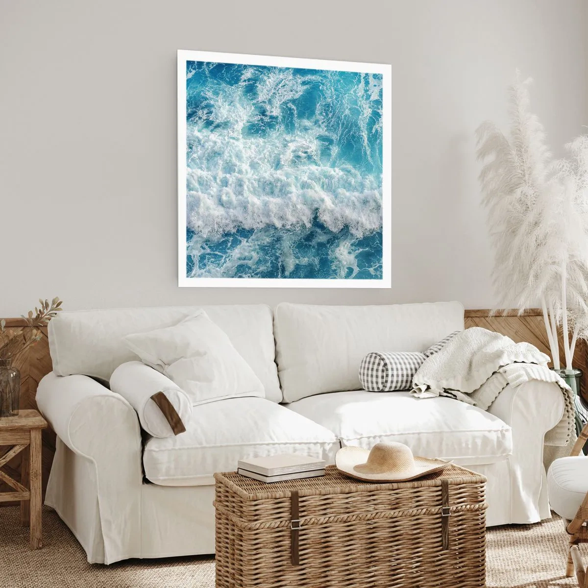 Affiche - Poster - Joyeusement et en sautant - 40x40 cm