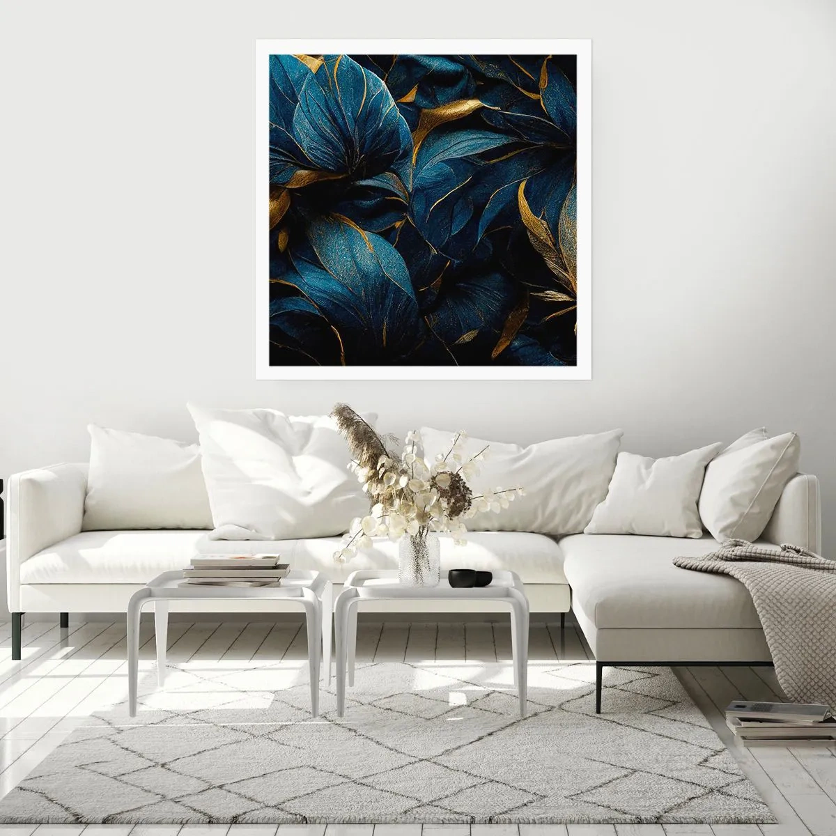 Affiche - Poster - Des dessous dorés - 60x60 cm