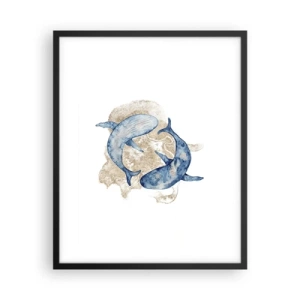 Affiche dans un cadre noir - Poster - Amis ou amoureux? - 40x50 cm