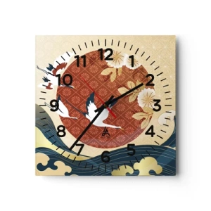 Horloge murale - Pendule murale - Conte japonnais - 40x40 cm