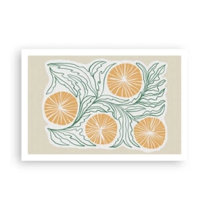 Affiche - Poster - Ethnique avec une pointe d'abstraction - 91x61 cm