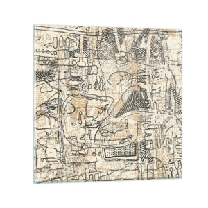 Impression sur verre - Image sur verre - Il attend d'être décodé - 30x30 cm