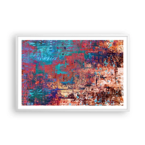 Affiche dans un cadre blanc - Poster - Mémoire et oubli - 91x61 cm