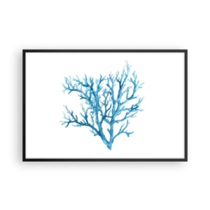 Affiche dans un cadre noir - Poster - Filigrane nautique - 91x61 cm