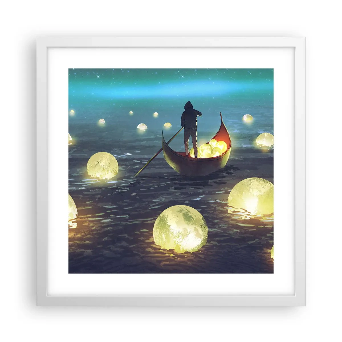 Affiche dans un cadre blanc - Poster - Des choses dont les philosophes n'ont jamais rêvé - 40x40 cm