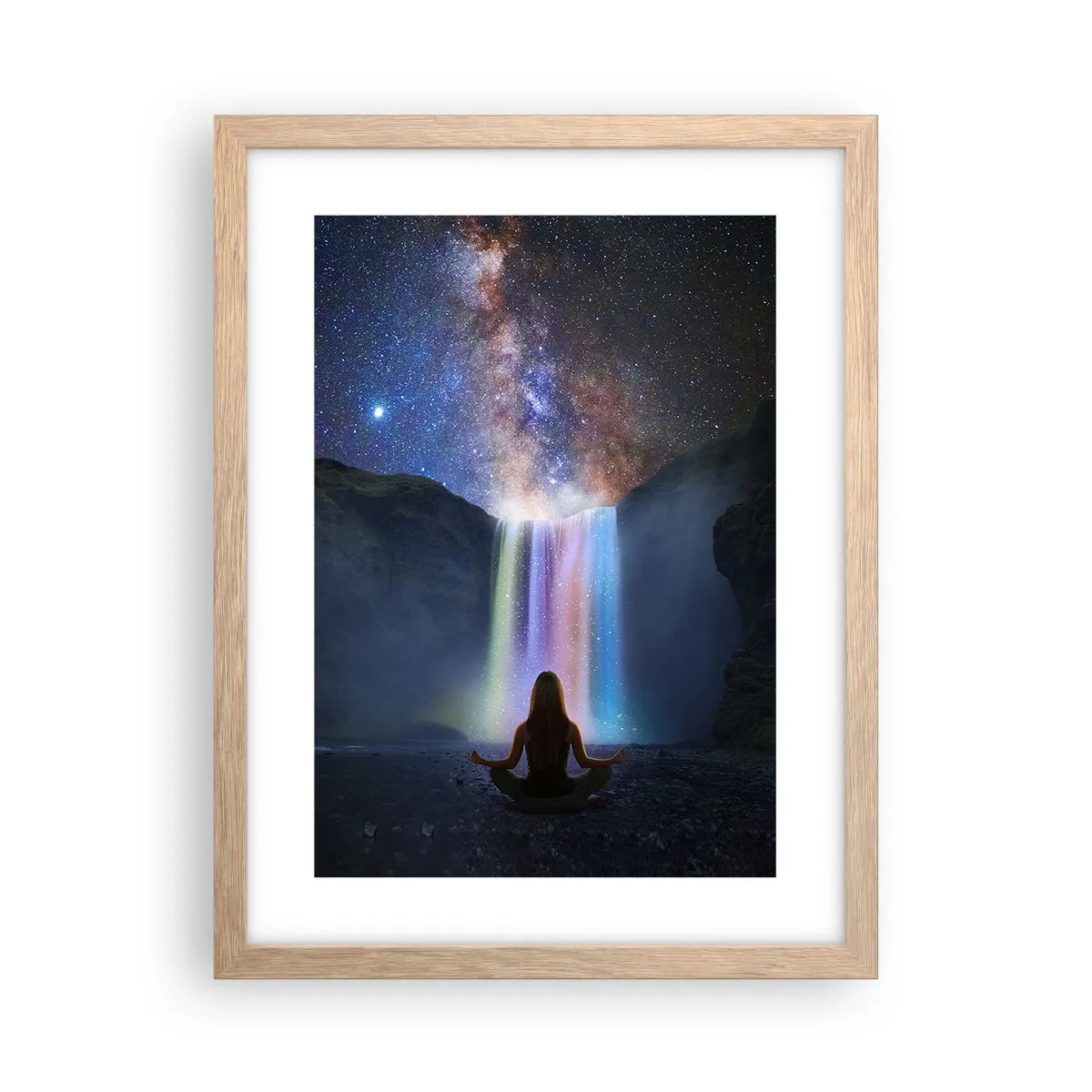 Affiche dans un chêne clair - Poster - Harmonie absolue - 30x40 cm