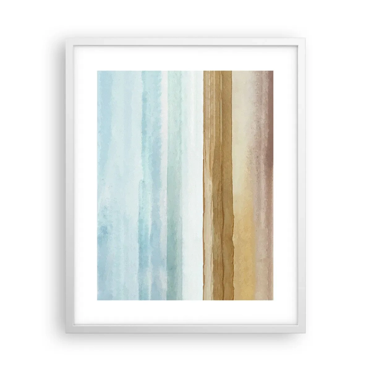 Affiche dans un cadre blanc - Poster - Réconfort - 40x50 cm