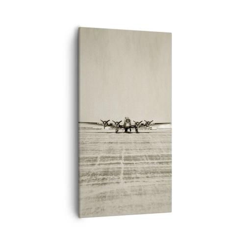 Impression sur toile - Image sur toile - Toujours prêt! - 55x100 cm