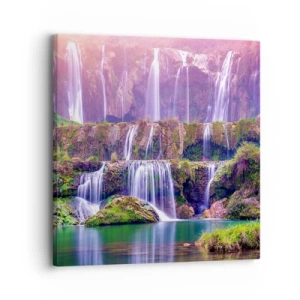 Impression sur toile - Image sur toile - Escalier vers le ciel - 30x30 cm