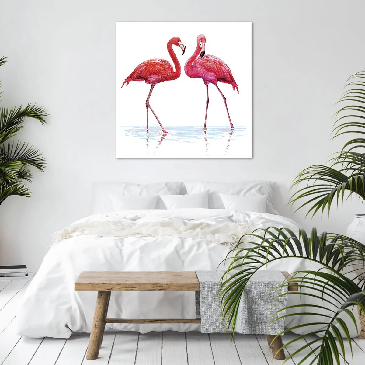 Impression sur toile - Image sur toile - Rendez-vous rose - 40x40 cm