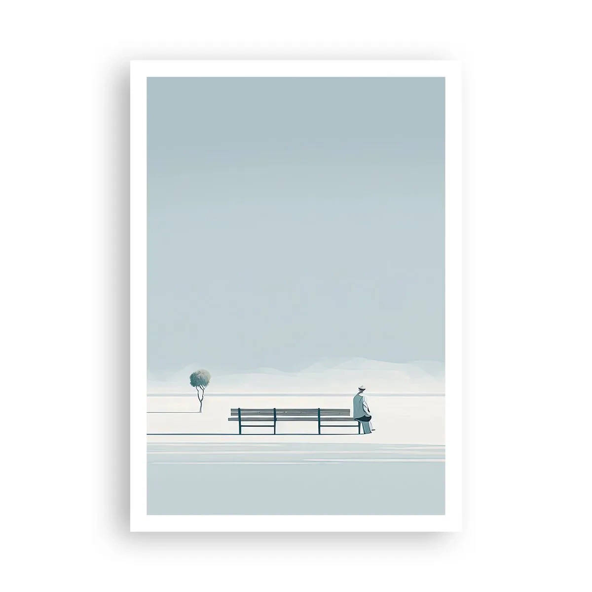 Affiche - Poster - Oui, j'attends. - 70x100 cm