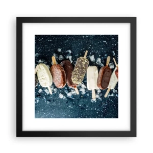 Affiche dans un cadre noir - Poster - Le goût de l'été chaud - 30x30 cm