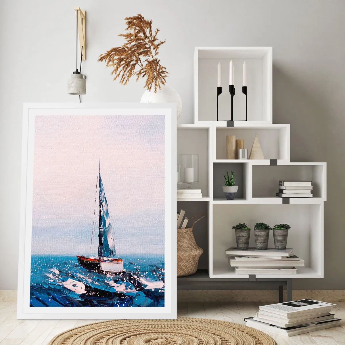 Affiche dans un cadre blanc - Poster - Confrérie du vent - 61x91 cm