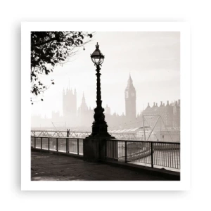 Affiche - Poster - Un matin londonien - 60x60 cm