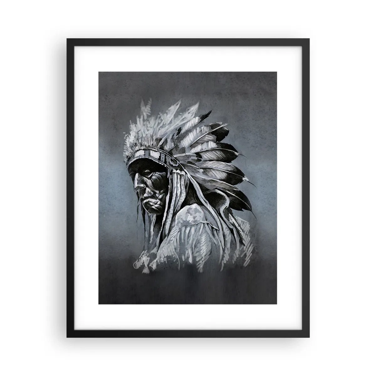 Affiche dans un cadre noir - Poster - Retour aux sources - 40x50 cm