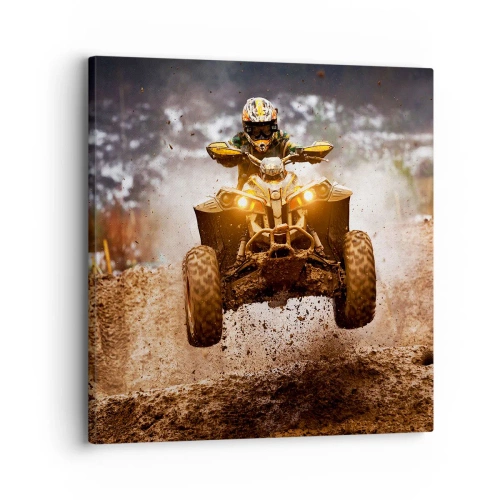 Impression sur toile - Image sur toile - No risk no fun - 30x30 cm