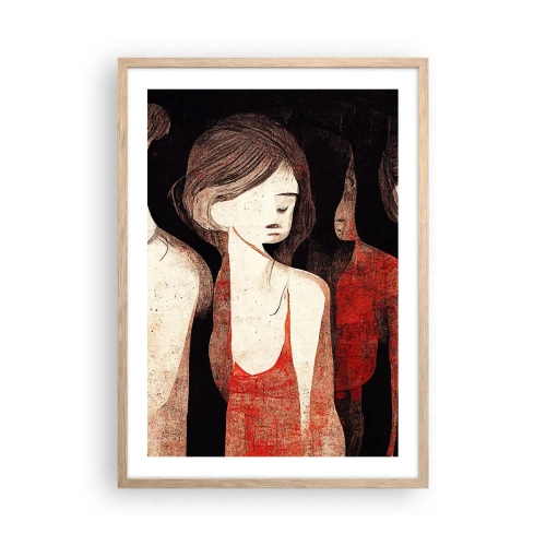 Affiche dans un chêne clair - Poster - Madones des ténèbres - 50x70 cm