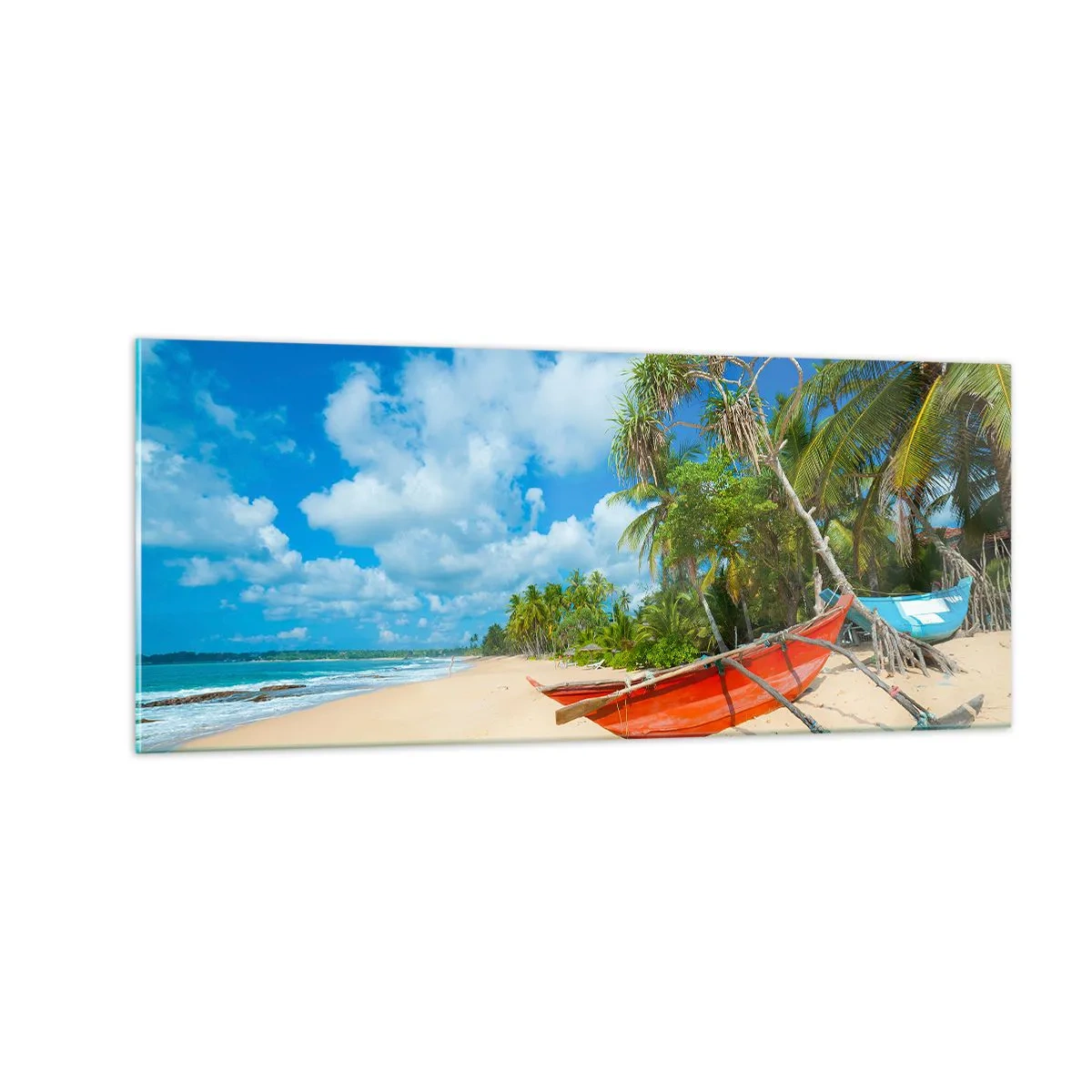 Impression sur verre - Image sur verre - Le charme des tropiques - 100x40 cm