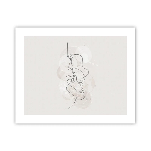 Affiche - Poster - Emmêlé dans une étreinte - 50x40 cm