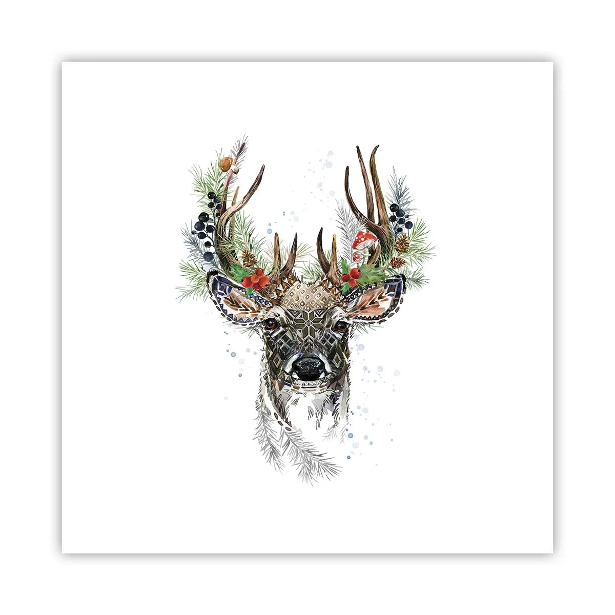 Affiche - Poster - En robe de fête - 30x30 cm