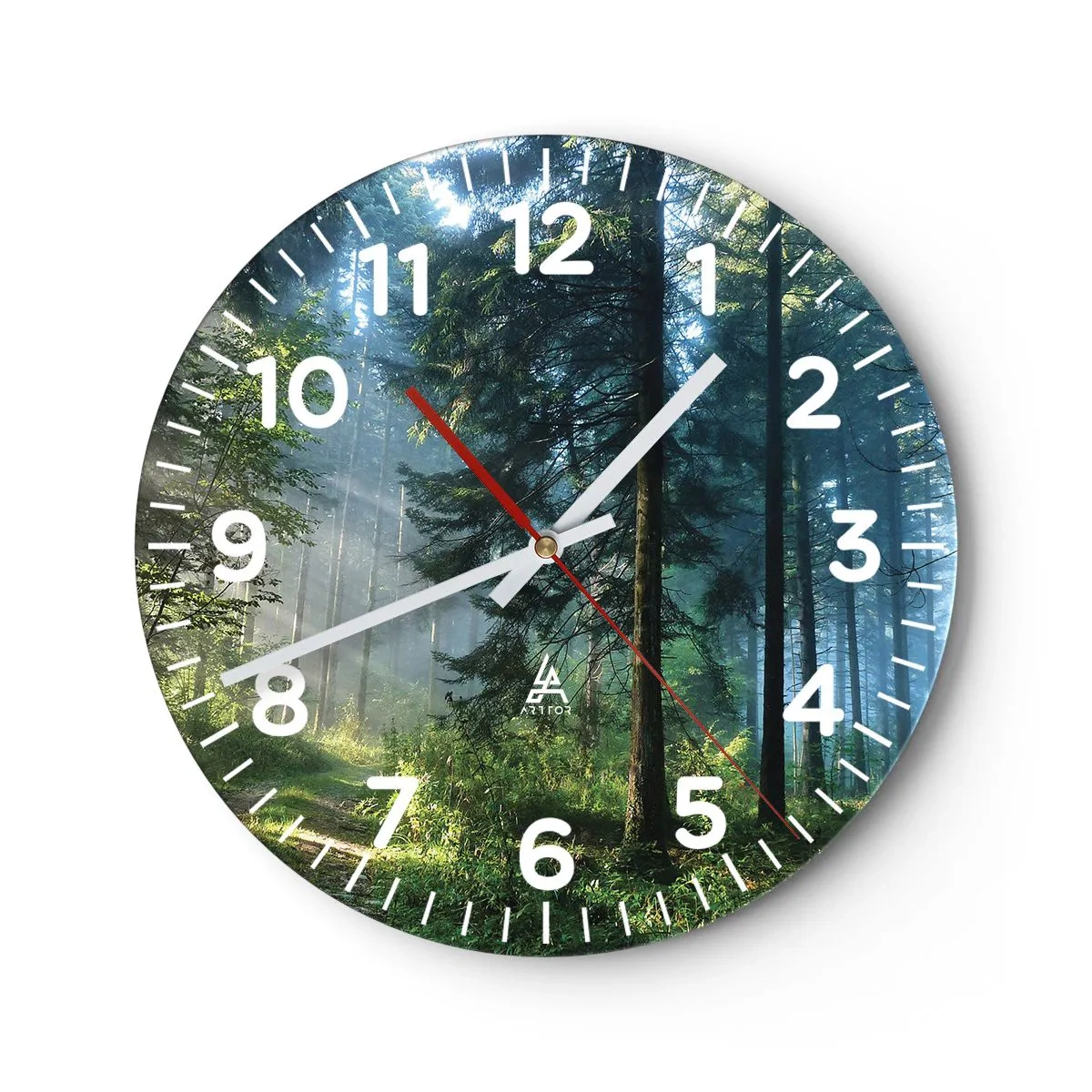 Horloge murale - Pendule murale - Rayonnant le matin - 40x40 cm