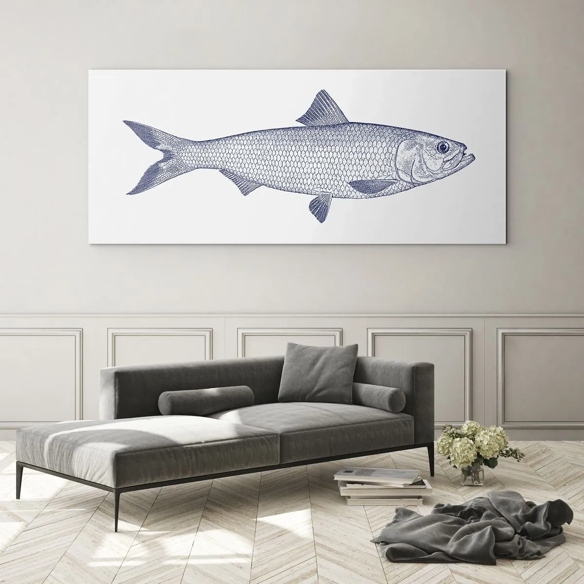 Impression sur verre - Image sur verre - Salutations des mers du nord - 100x40 cm