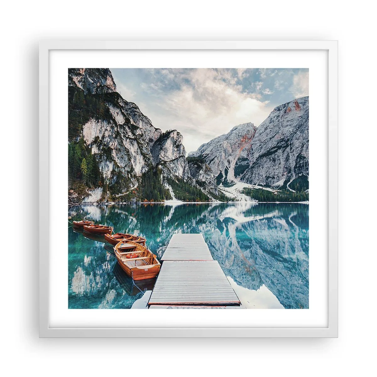 Affiche dans un cadre blanc - Poster - On va te montrer la beauté - 50x50 cm