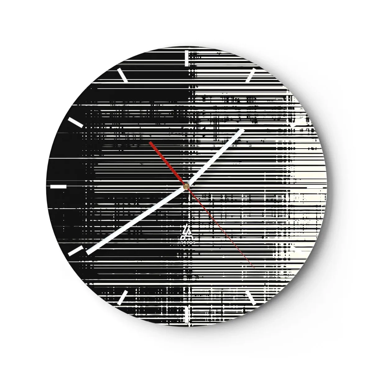 Horloge murale - Pendule murale - Ondes et vibrations - 40x40 cm