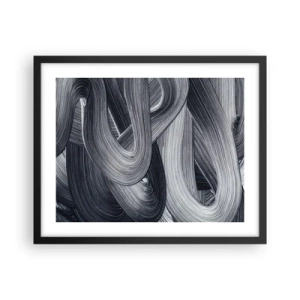 Affiche dans un cadre noir - Poster - La fluidité de la réalité - 50x40 cm