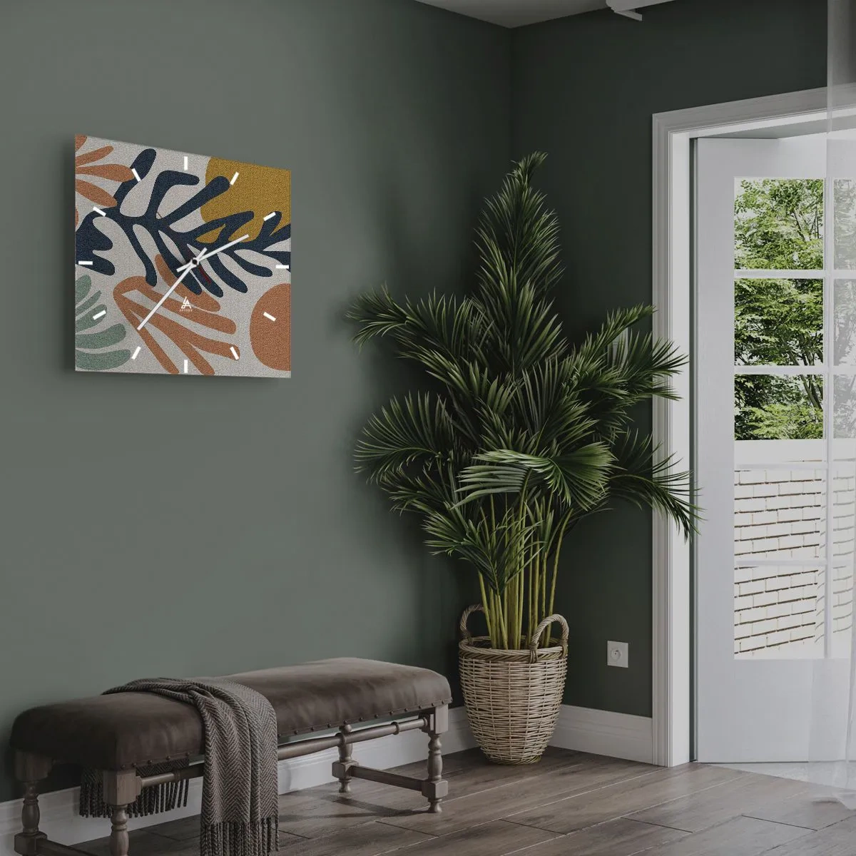 Horloge murale - Pendule murale - Mers de corail - 30x30 cm