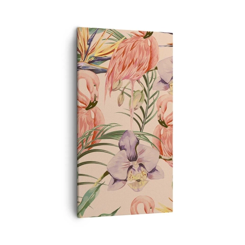 Impression sur toile - Image sur toile - Ballet rose dans les fleurs - 45x80 cm